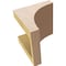 Ekena Millwork 5"W x 5"D x 5"H Wide Stockport Rough Cedar Woodgrain TimberThane Corbel, Primed Tan CORUR05X05X05STORCPR - alternate 2